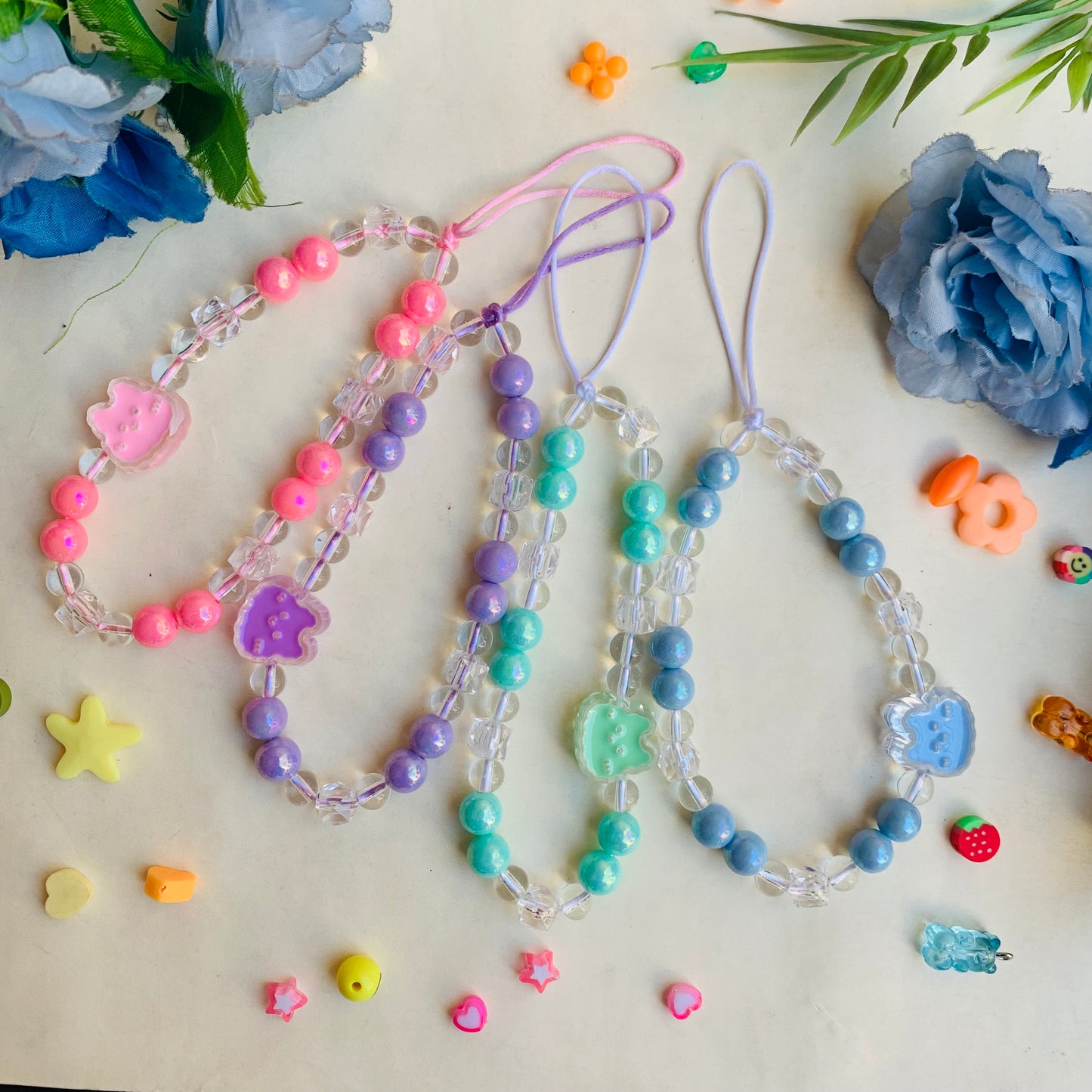 Crystal colourful charms