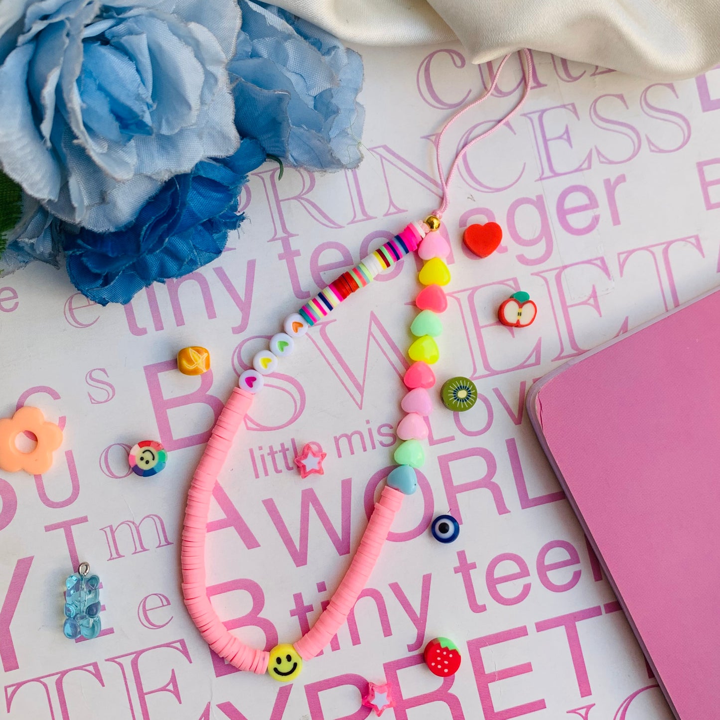 Colourful Hearts charm