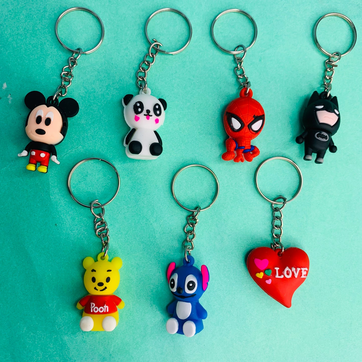 Cartoon character keychains
