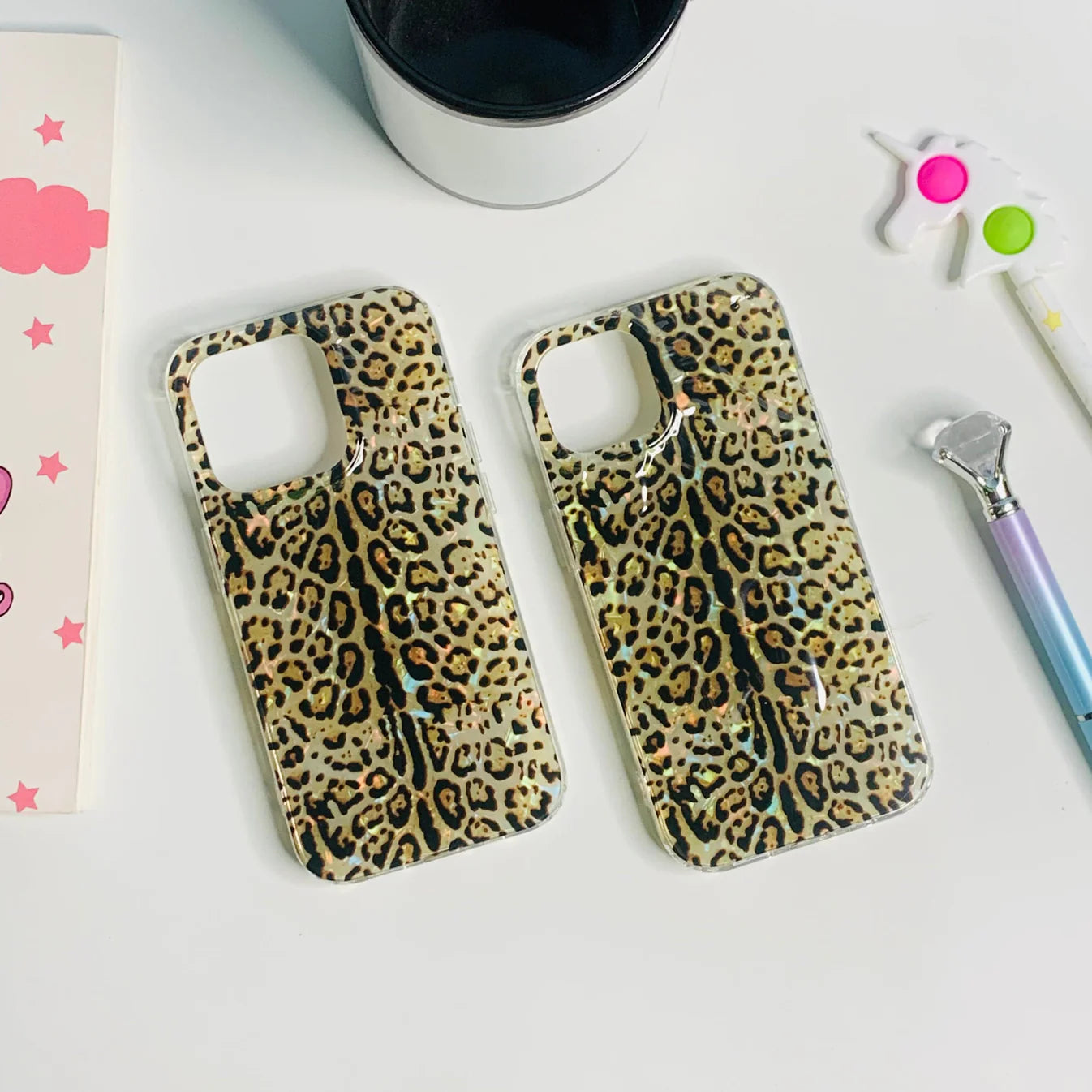 Cheetah Printed Textured Case for Iphones without Chrome