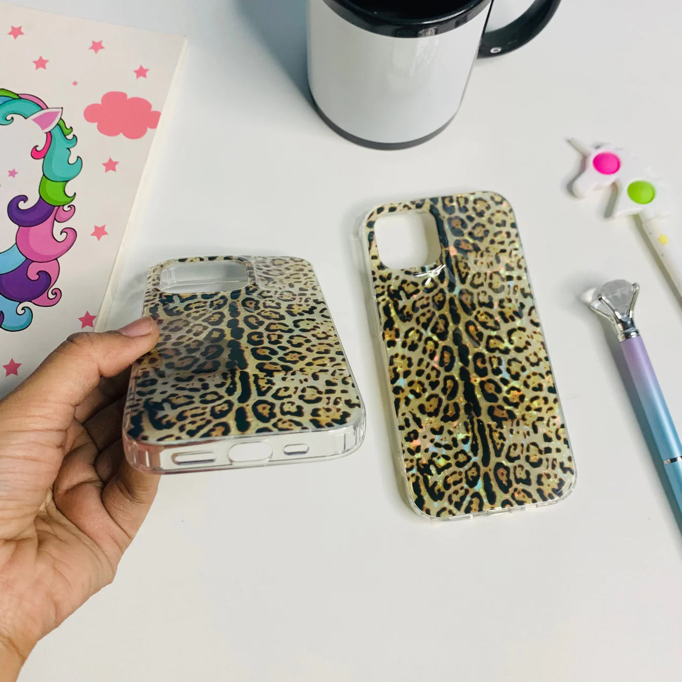 Cheetah Printed Textured Case for Iphones without Chrome