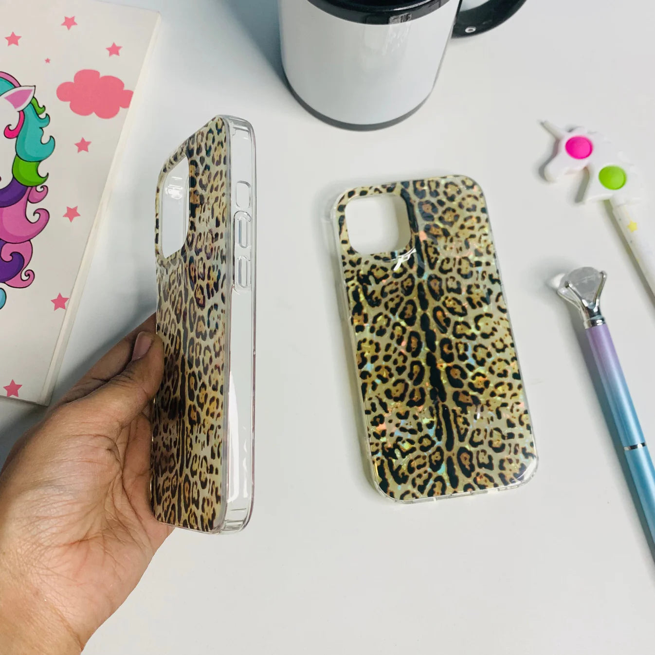 Cheetah Printed Textured Case for Iphones without Chrome