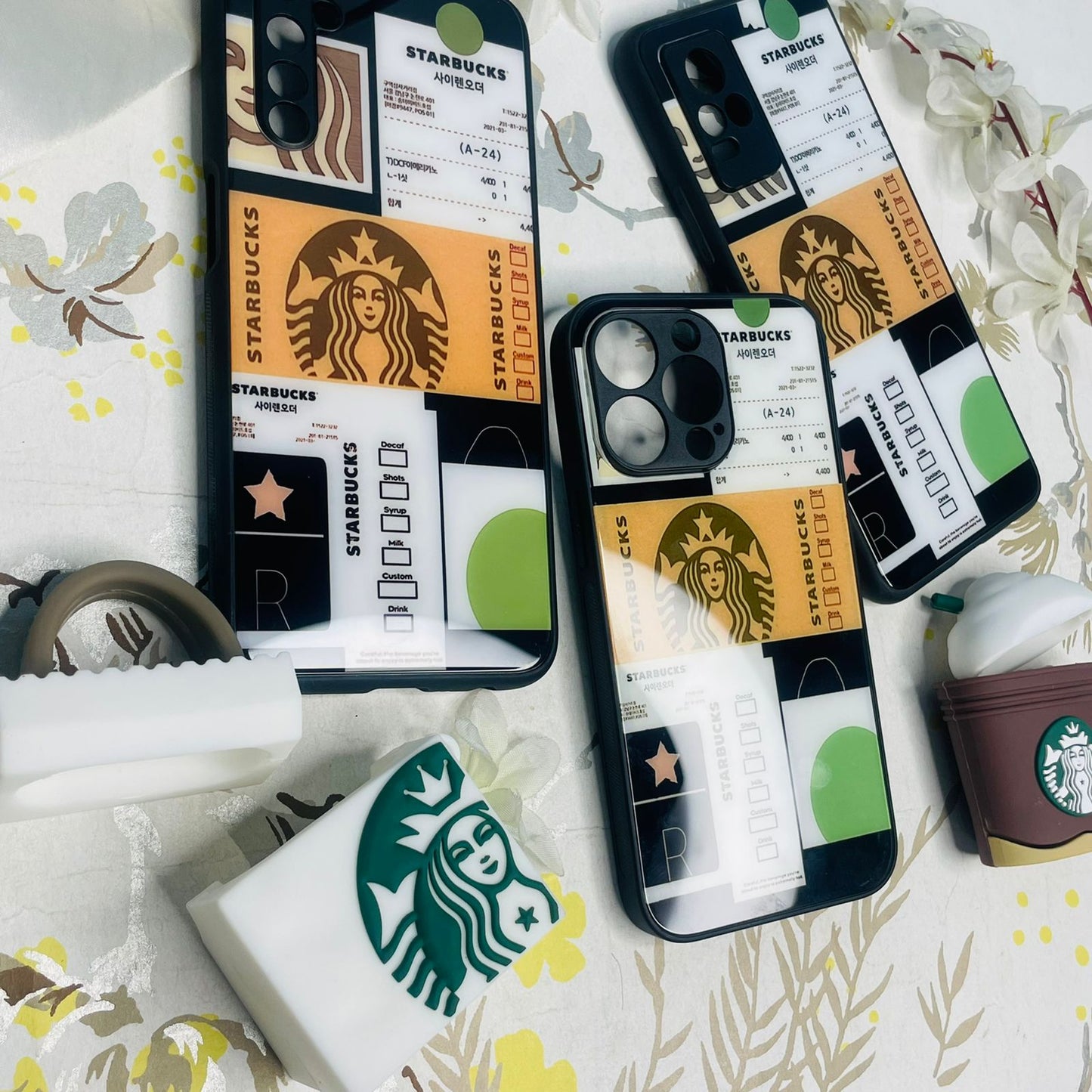 Luxury Glass case for Coffee Lovers (Available for Android & iPhone Models)