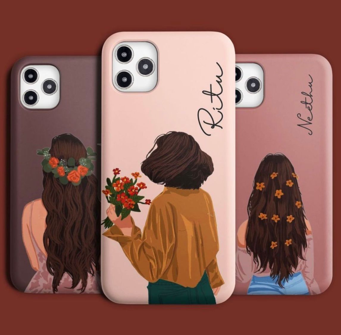 Beautiful Girlish customised name phone case