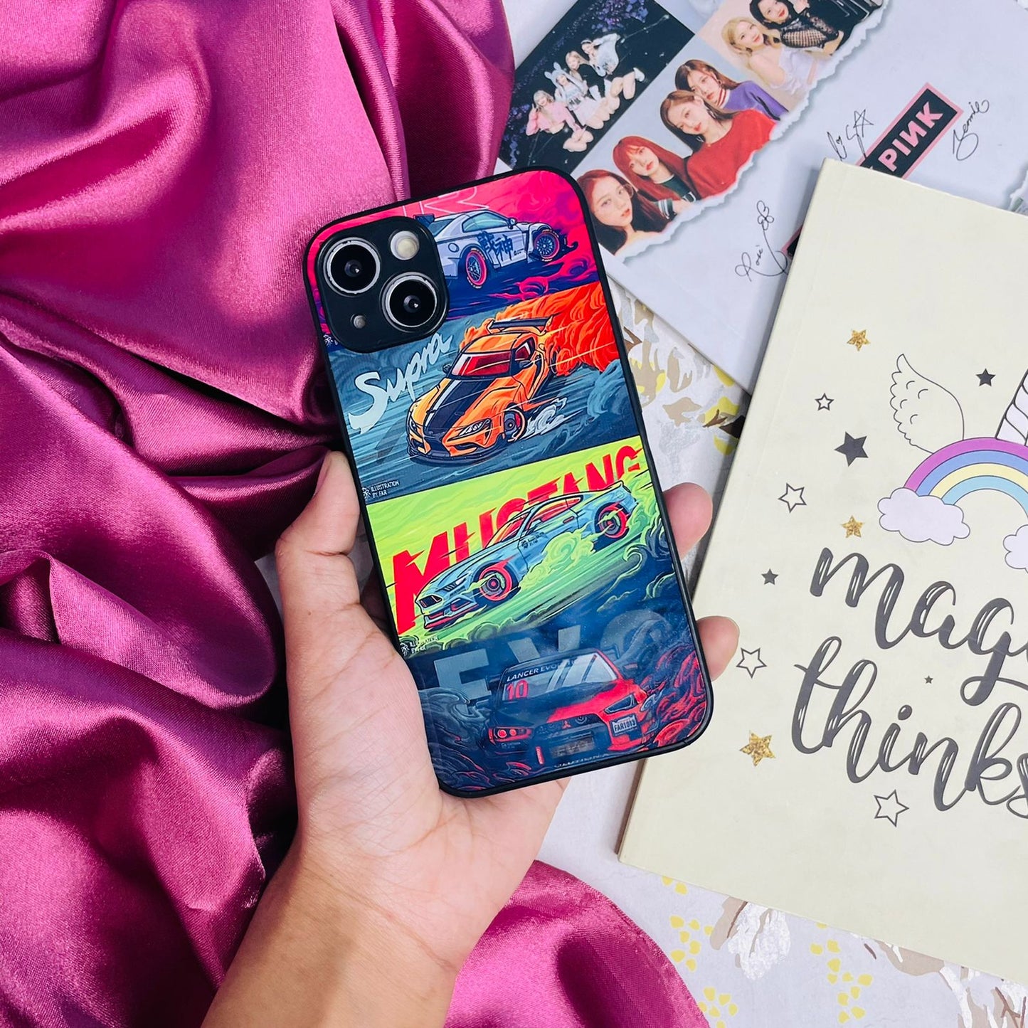 Lavish Car glass phone case