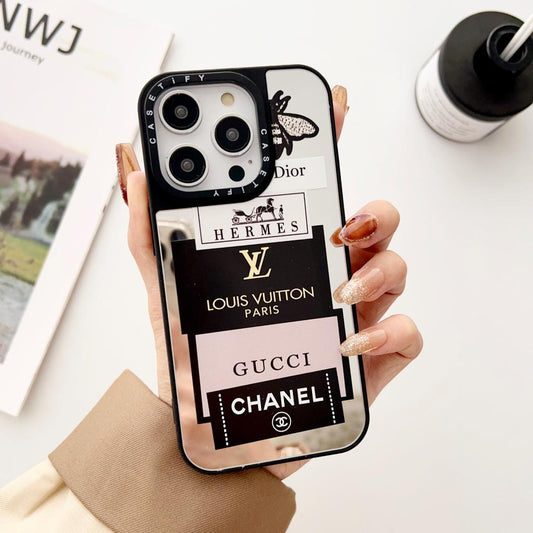 Luxury Mirror Branded iPhone Case Design #002