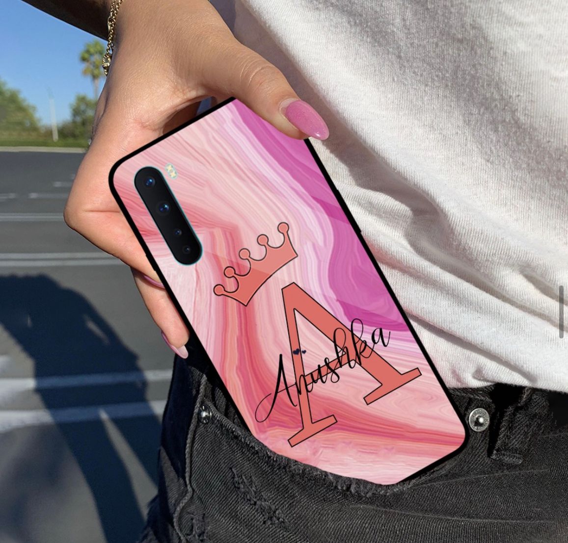 Marble finish customise phone case