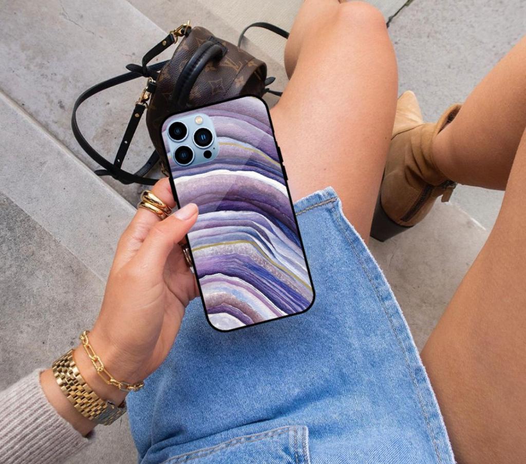 New paint design glass case