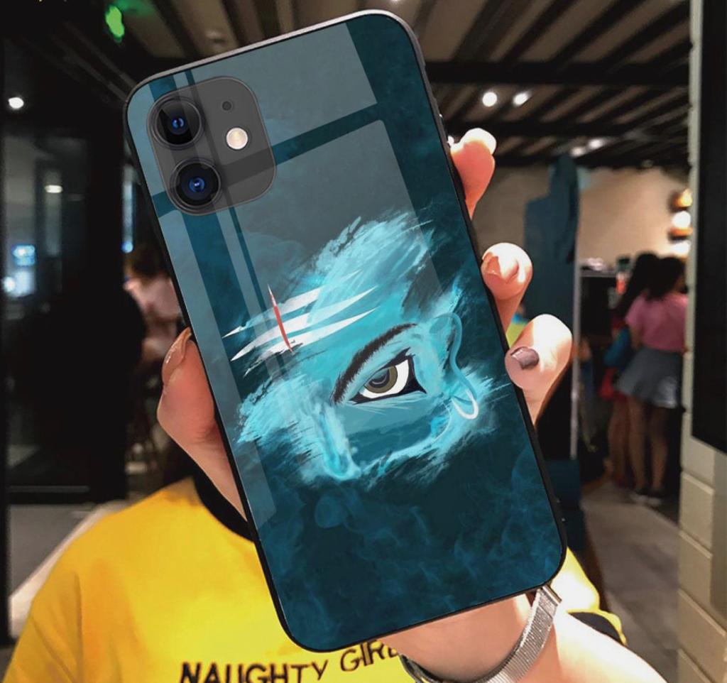 God Shiv Design glass case