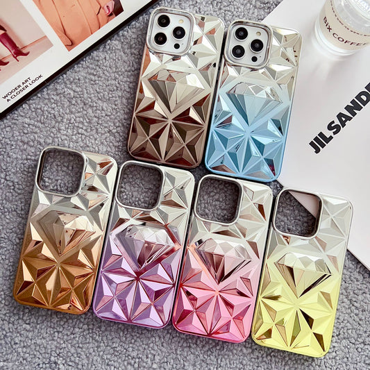 Luxury Diamond Crome Case For Iphones