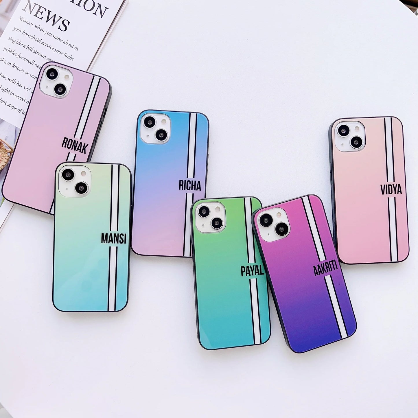 Gradient Customised Glass Case