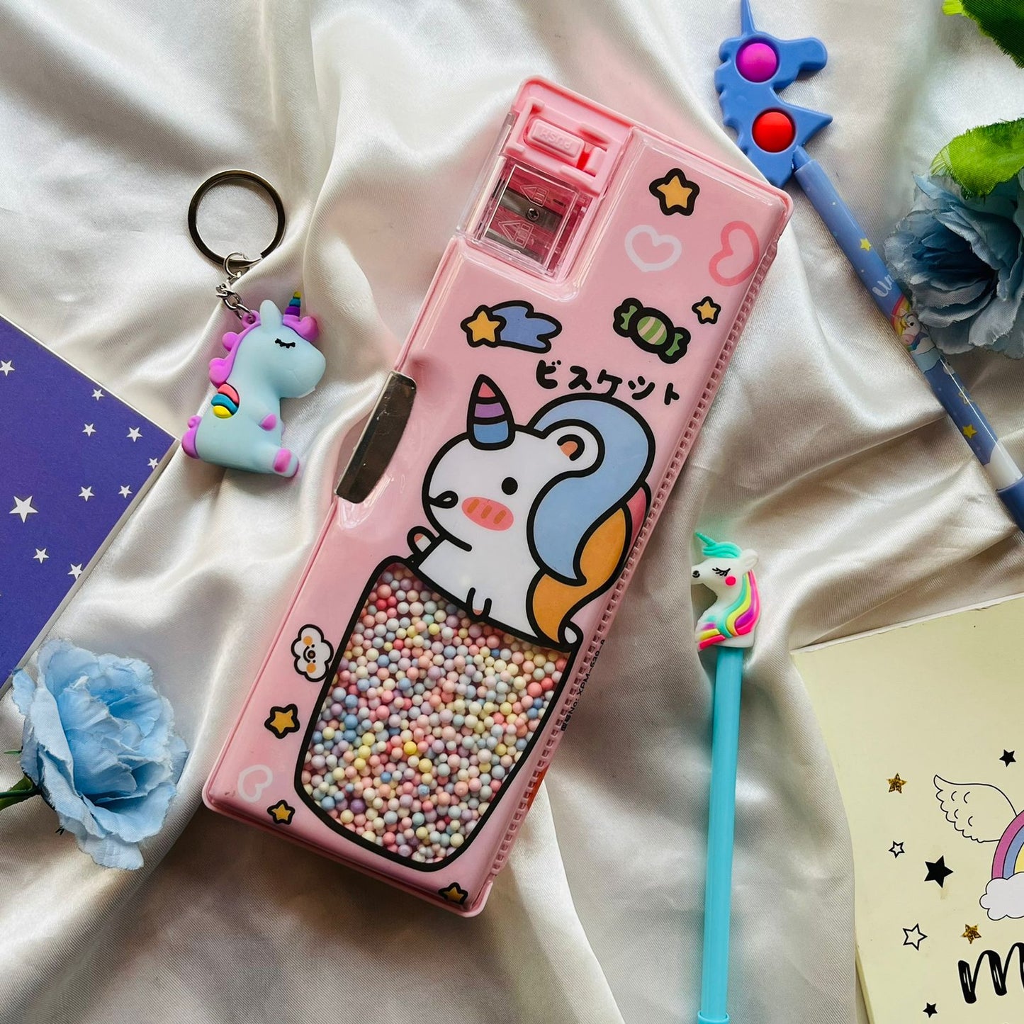 Unicorn pencil box for kids