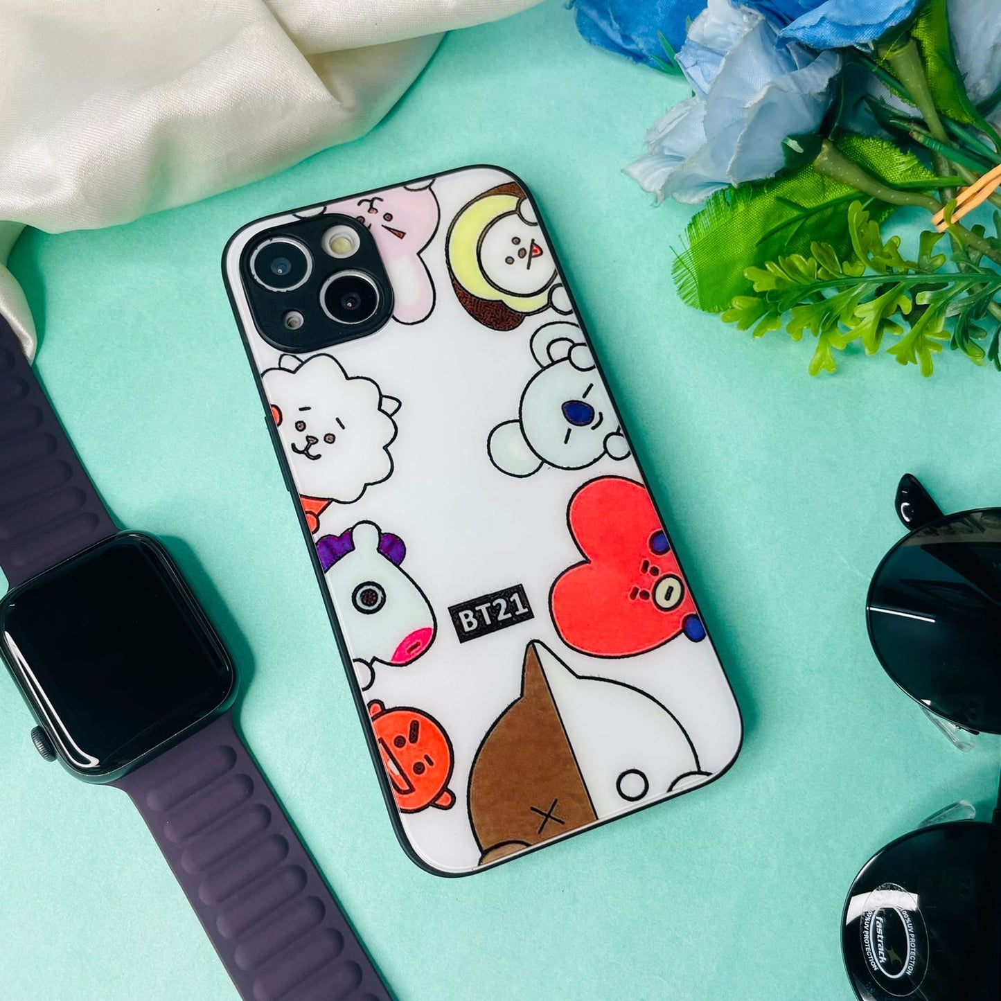 Cartoon character Glass case