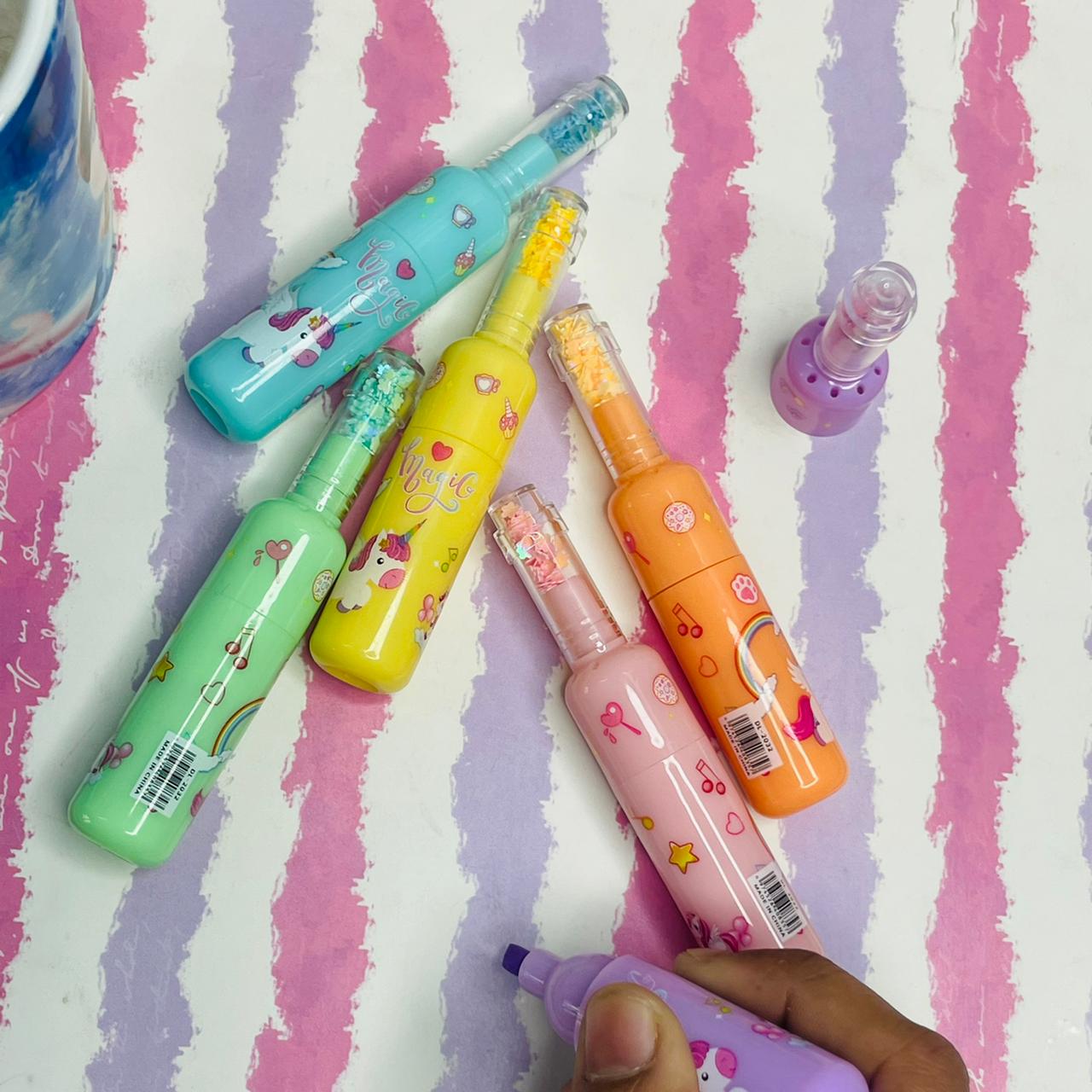 Cute Bottle Highlighter set for Kids