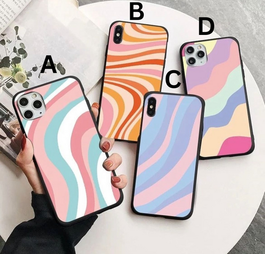 Colourful Designer glass phone cases