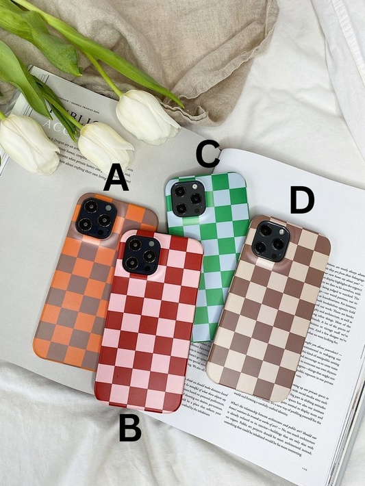 Color Customisable Checkered Phone Cases