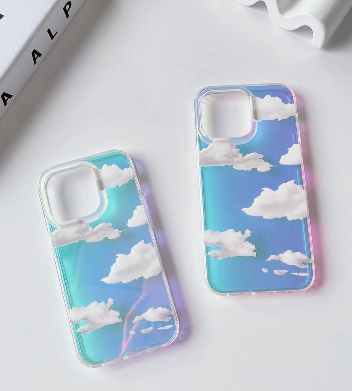 Shimmering Holographic Cloud phone case