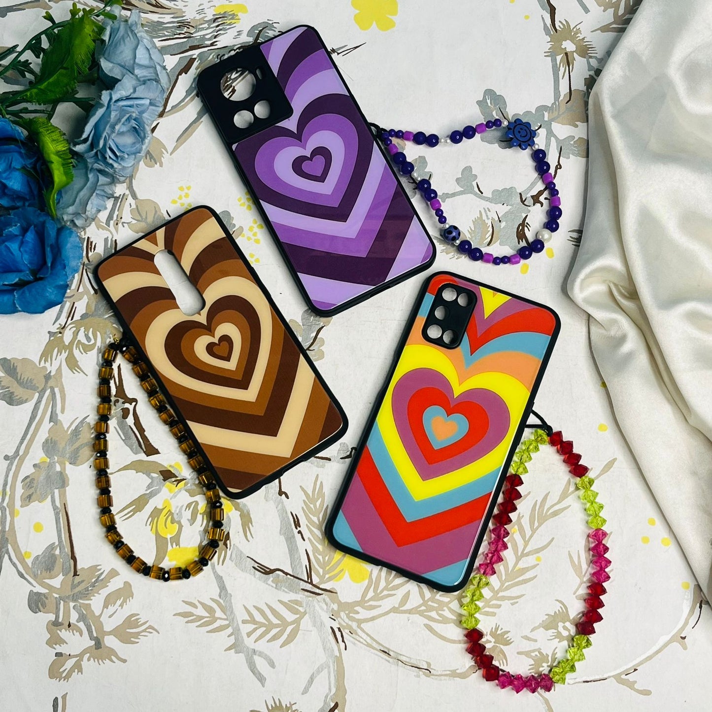 Y2K glass phone cases with Charm #002
