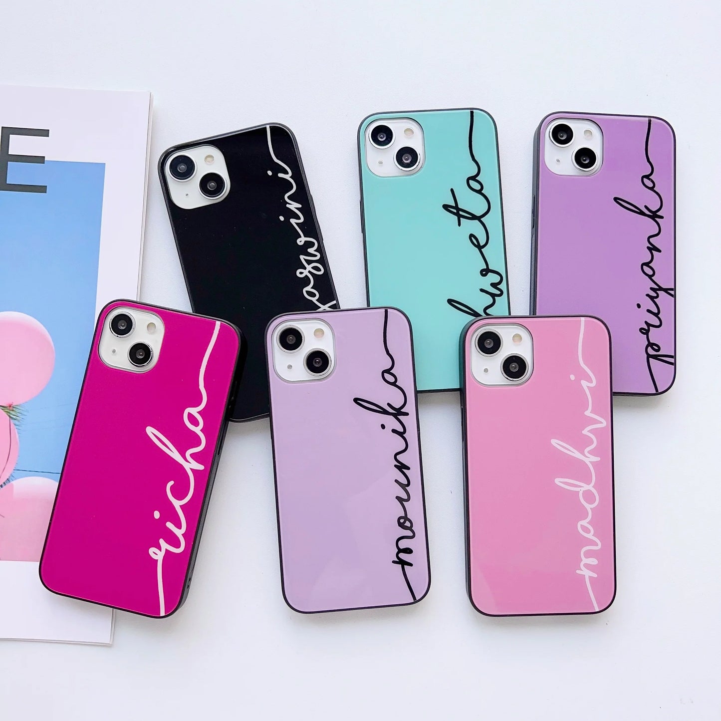 Customized name Glass Phone Case