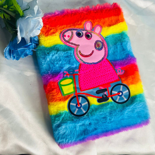 Beautiful Peppa Pig fur diary