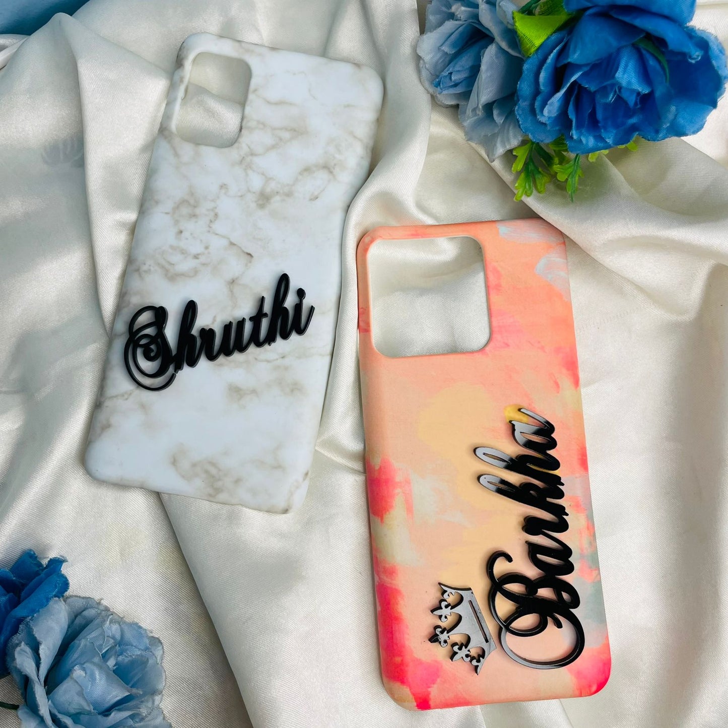Marble print customize 4d name case