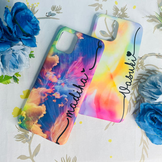 Colorful gradient hard customize case